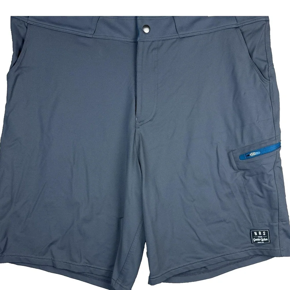 NRS Guide Wear Shorts Mens Size 40‎ Gray Quick Dry Pockets Rafting